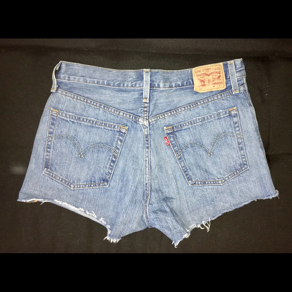 Levi High Waisted Jean Shorts